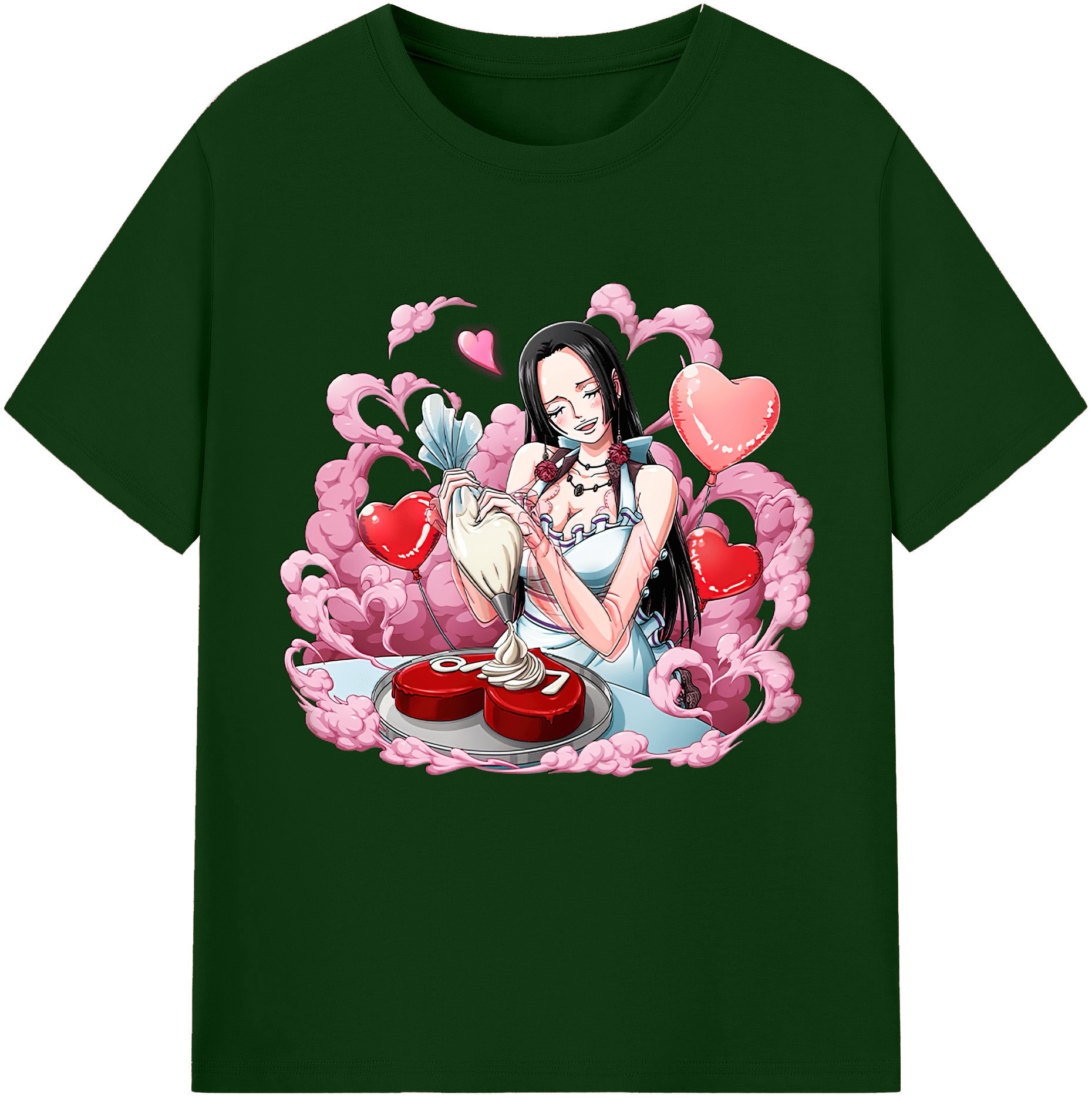 ワンピース ボア・ハンコック ONE PIECE Boa·Hancock 綿100％半袖Tシャツ（フロントプリント）